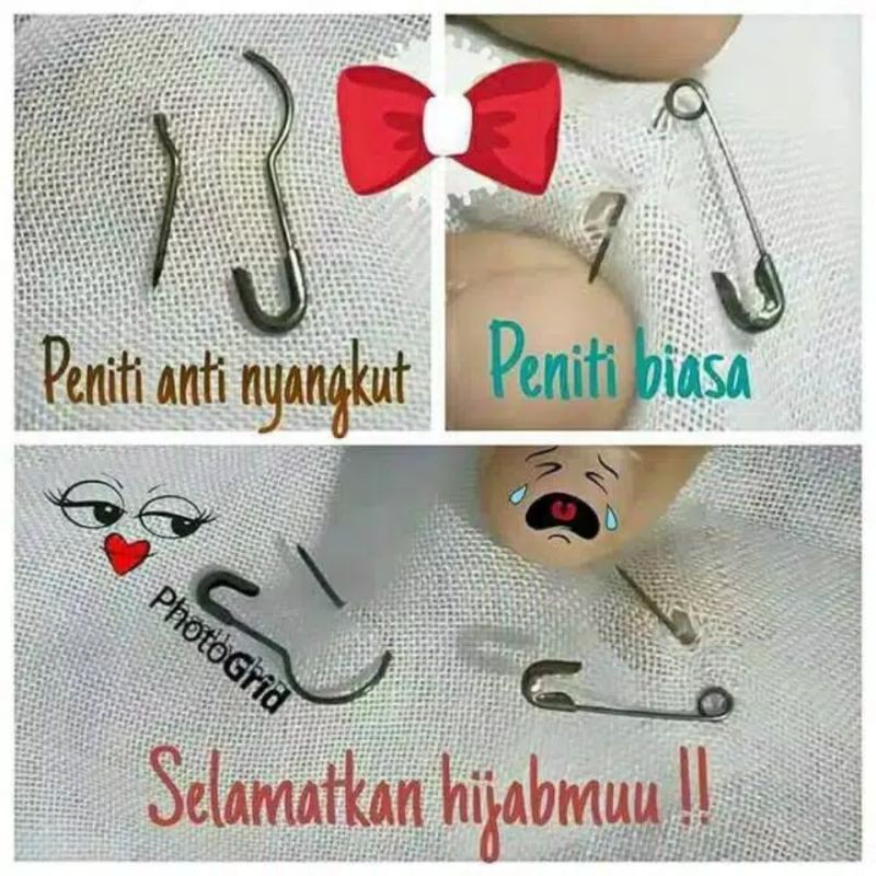 Termurah Peniti Labu / Peniti Bohlam / Peniti Hijab / Peniti Jilbab Anti Karat / Pear Pin