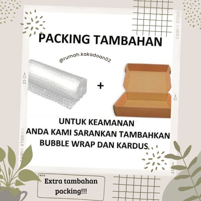 packing tambahan box / kertas kado /ekstra tambahan buble warp