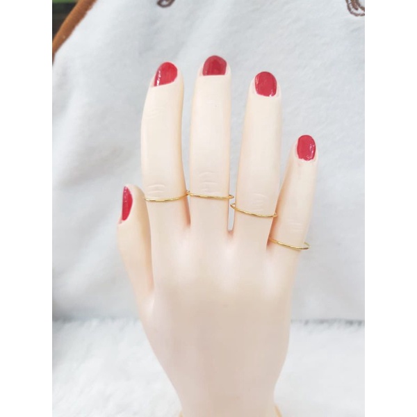 CC889M195M cincin keroncong polos isi 4 emas kuning asli berat 1.500 no 11 d 1.4 kadar 70% 16l