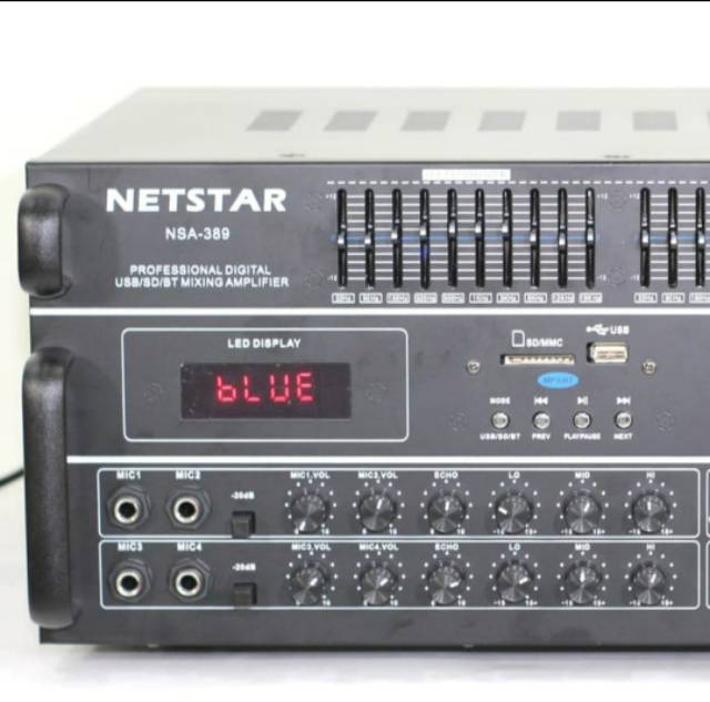 Power ampli bluetooth netstar nsa389 amplifier equalizer nsa 389