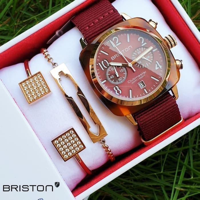 JAM TANGAN PRIA MERK BRISTON ORIGINAL TYPE : 0000 BATERAI FREE BOX 11 KODE 460