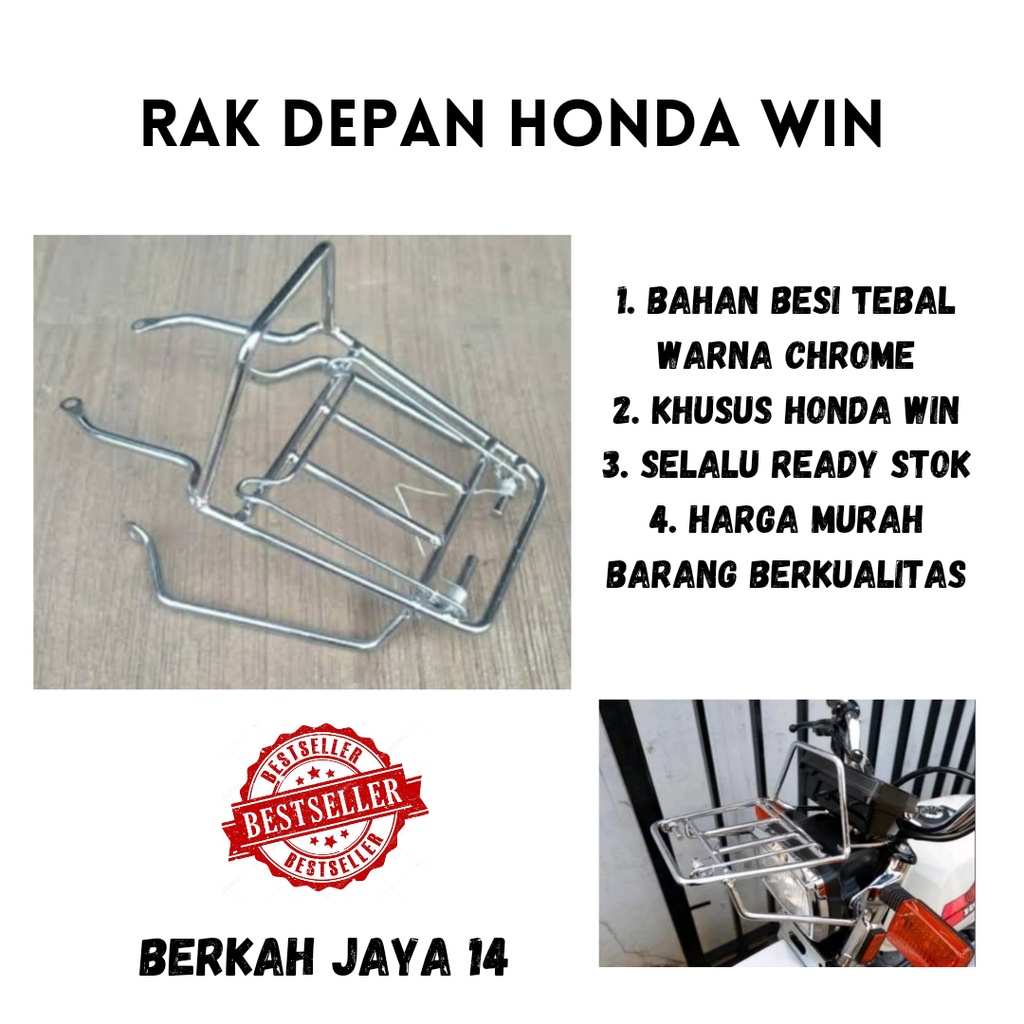 RAK JEPIT CHROME HONDA WIN DEPAN JEPRET SILVER BEGEL HARGA MURAH BARANG BERKUALITAS TERLARIS PROMO DISKON