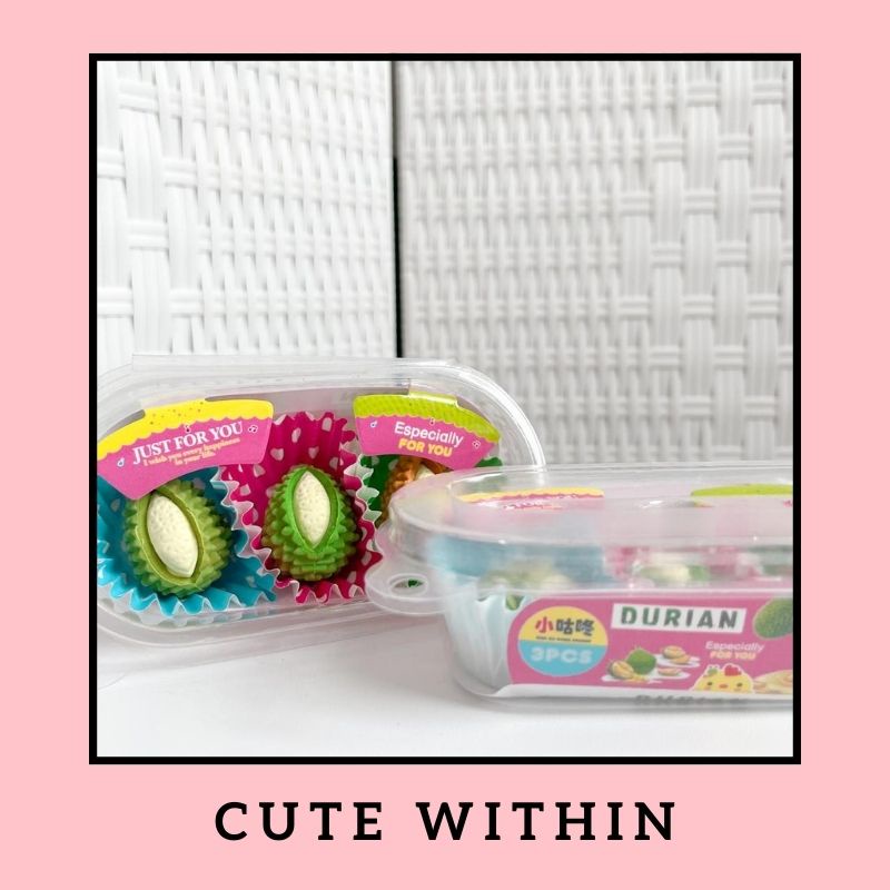 

PENGHAPUS DURIAN MINI ERASER BUAH WANGI