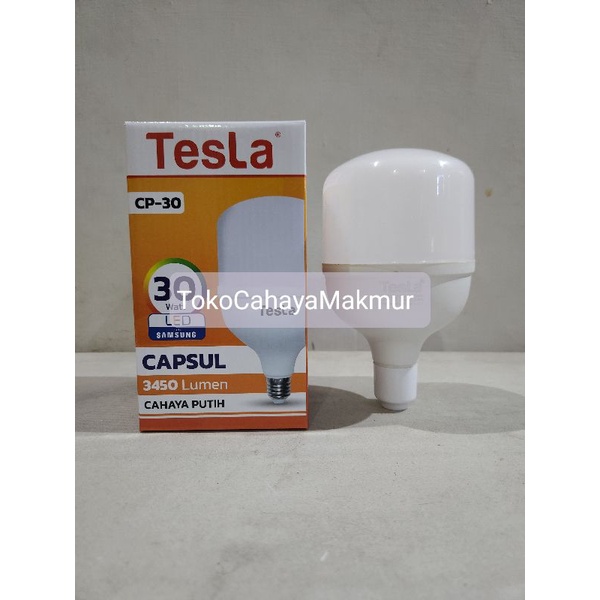 Lampu LED Bohlam Capsul 30w 30watt Tesla Cahaya Putih Hemat Energy