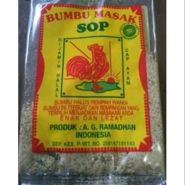 

Bumbu sop cap ayam bumbu sop instan NO MSG bumbu sop bubuk alami