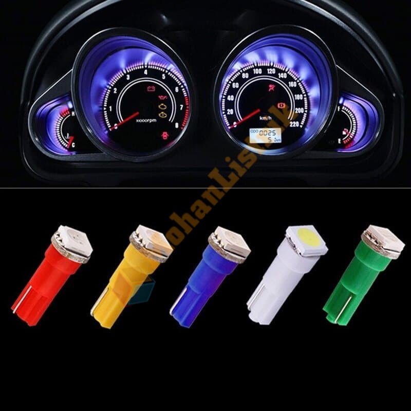 Lampu LED T5 Speedometer COB Speed Panel Mobil Motor Dashboard Terang