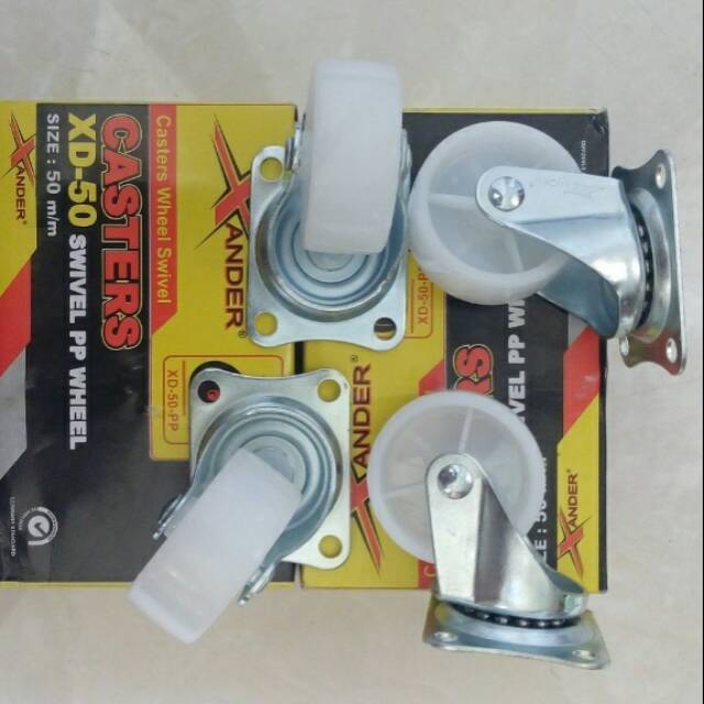 Roda Etalase Roda Koper Roda Gepeng 2 Inchi + REM / Roda sofa kulkas