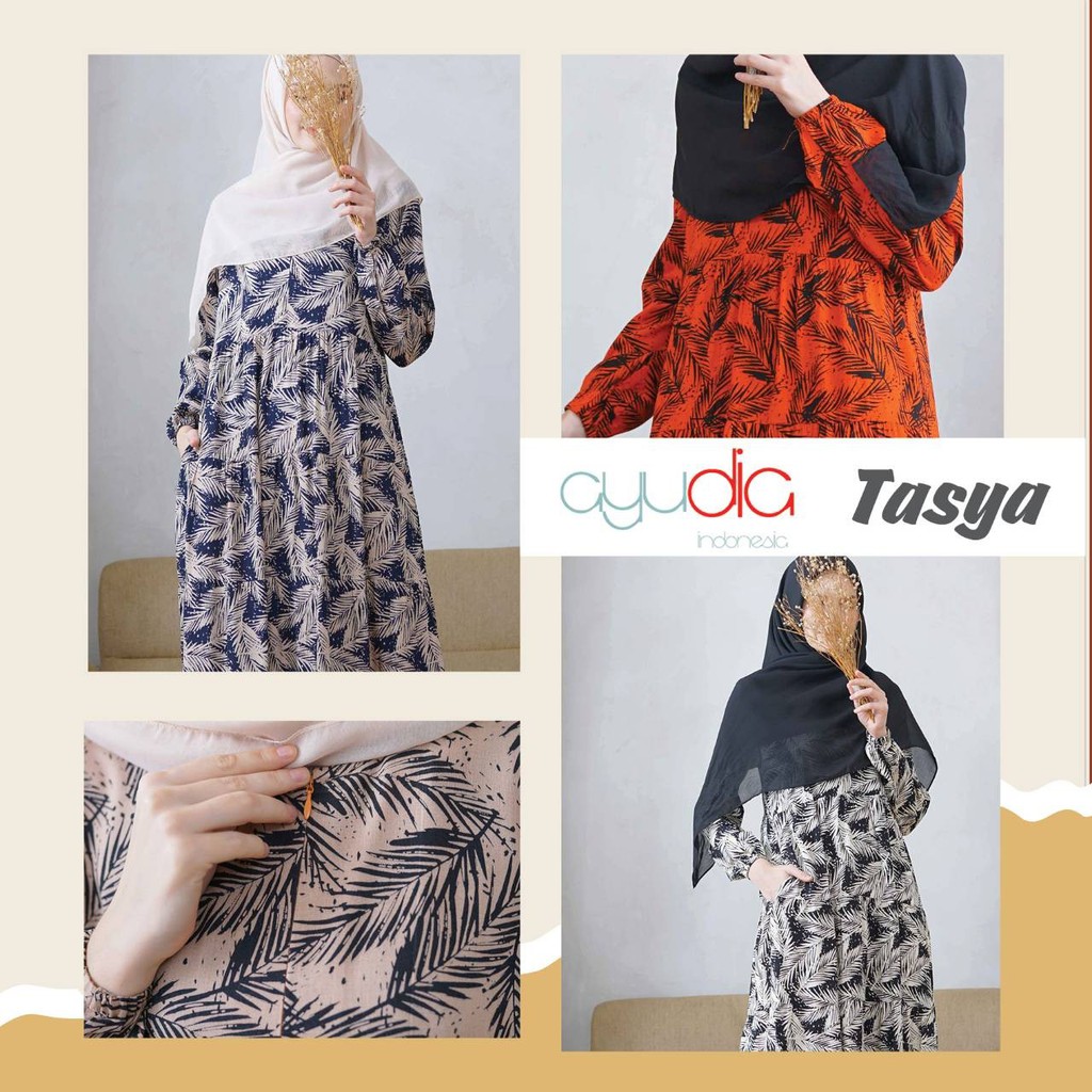 TASYA dress Original by Ayudia Indonesia - Gamis Rayon - Gamis Daily
