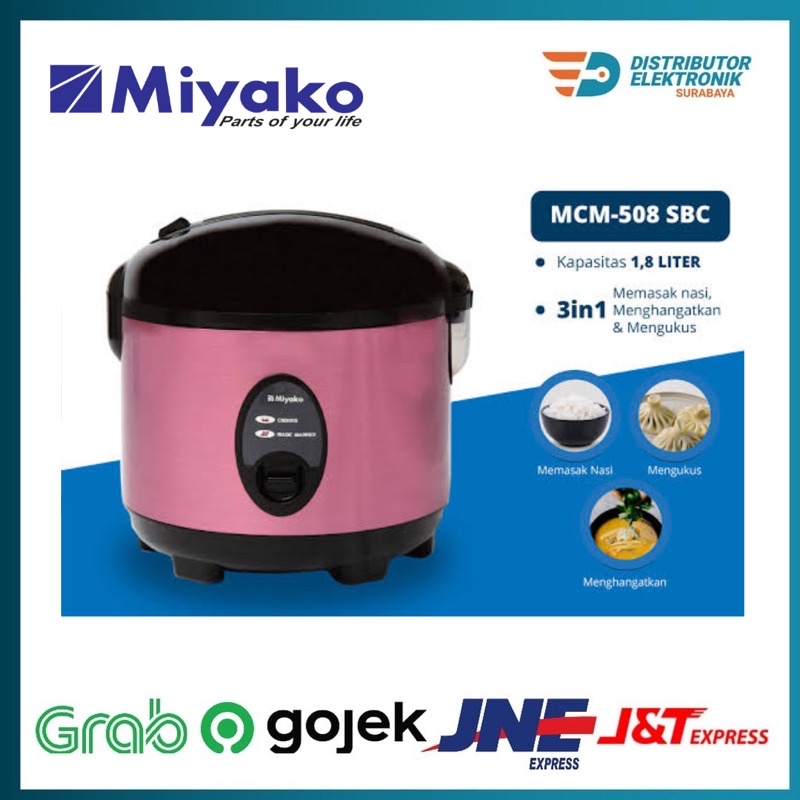 MIYAKO MAGIC COM MCM508 - Penanak Nasi - 1,8 LITER- Rice Cooker Miyako (GARANSI RESMI) MIYAKO MCM 50