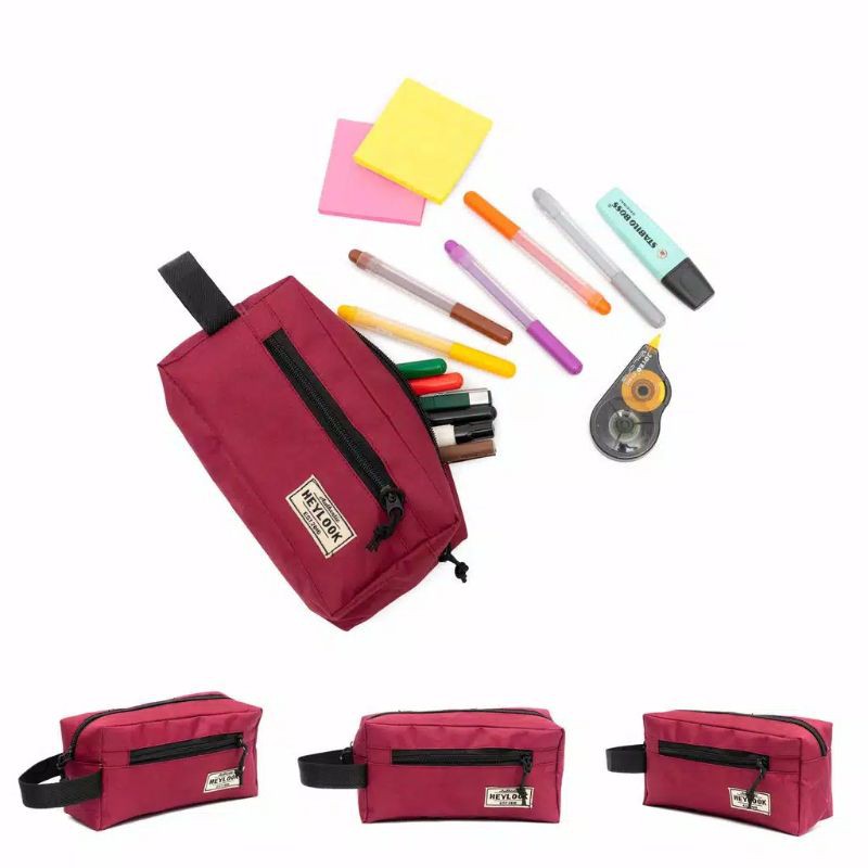 

TEMPAT PENSIL KOTAK PENSIL PENCIL CASE KOSTAK ANAK ATK SEKOLAH KULIAH KANTOR KERJA HEYLOOK