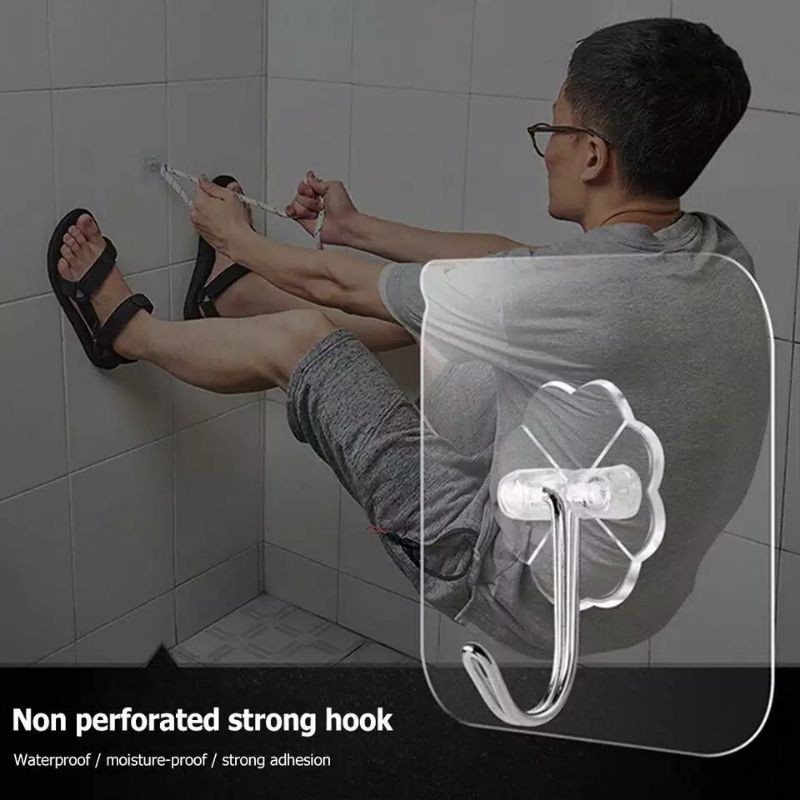 Gantungan Baju - Gantungan Kamar Mandi - Gantungan Hook Tempel