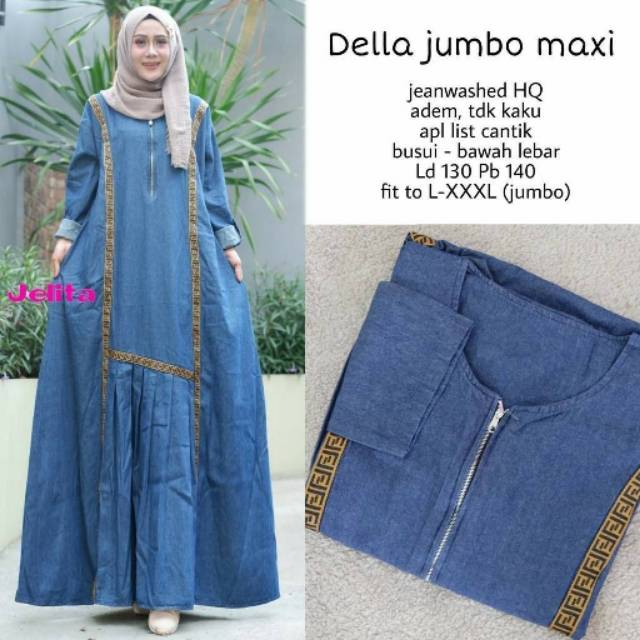DELLA JUMBO MAXI / GAMIS DENIM JUMBO