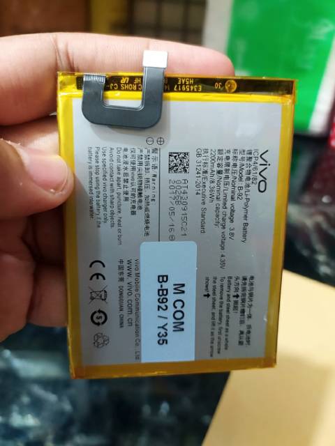 BATERAI VIVO Y35 B-92 B29 ORIGINAL
