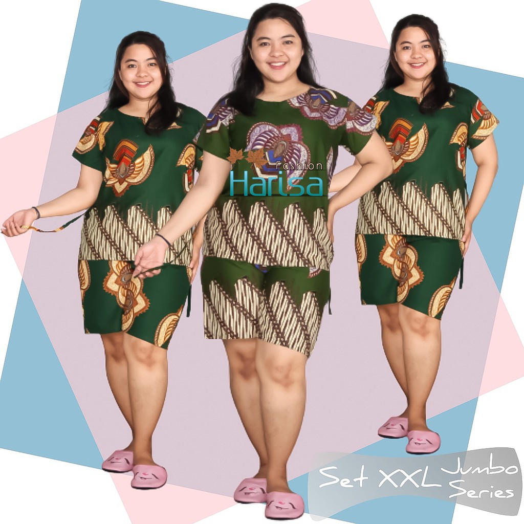 Babydoll Jumbo Dinar Pendek XXL Katun Premium 03