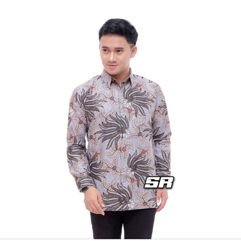 Batik Kemeja Batik Pria Lengan Panjang Size M L XL XXL