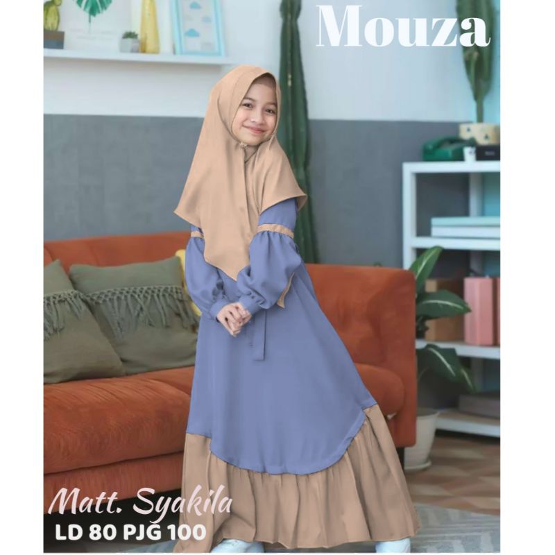 GR GAMIS ANAK  MOUZA TERBARU SR588 / SYARI ANAK HIJAB