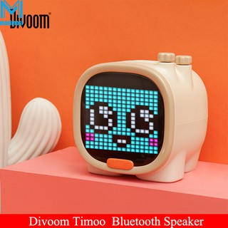 Divoom Jam Alarm Meja  Wireless Bluetooth Portable  Dengan 