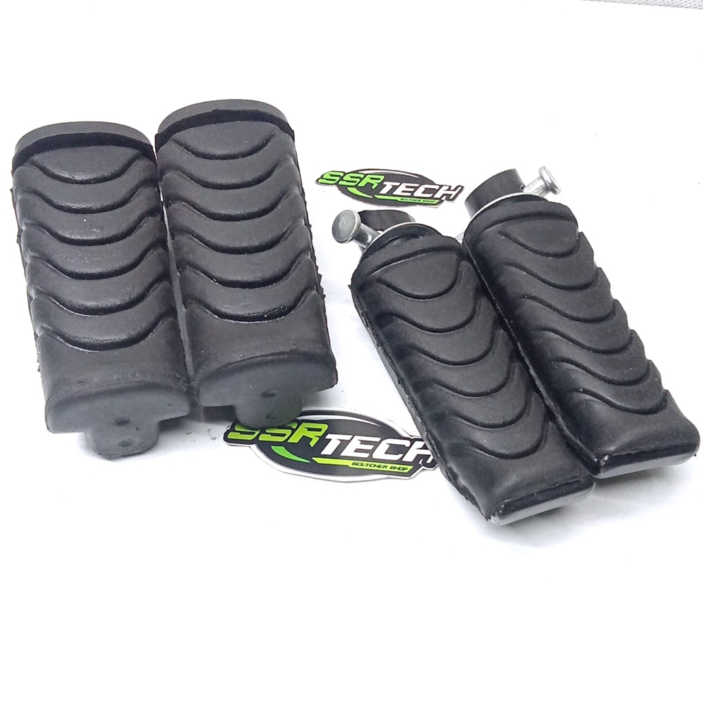 Set Karet Footstep Pinjakan Kaki Depan Belakang Honda Revo Abs Blade SUPRA X 125 F1 Injeksi Helm In