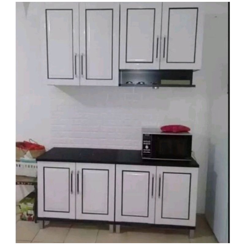 kitcenset lemari gantung lemari dapur rak dapur 4 pintu atas bawah