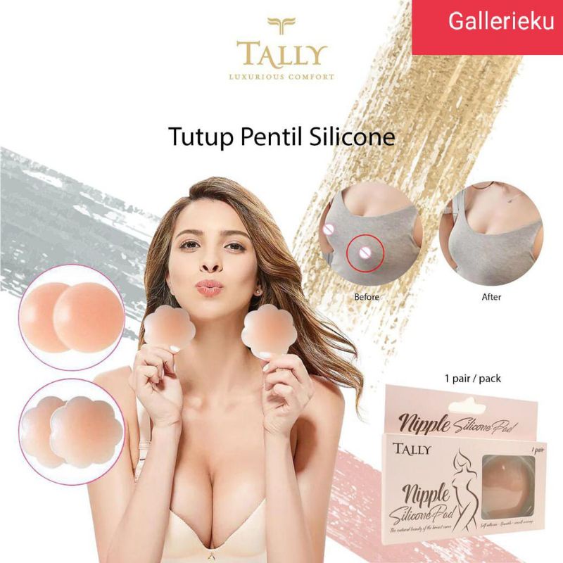 TALLY Bra Silikon Penutup Pentil Nipple Silikon pad Original