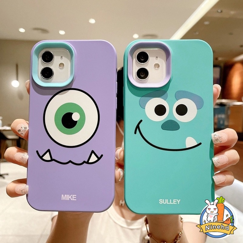 Soft Case Silikon TPU 3 in 1 Motif Kartun Monster Untuk iPhone 13 12 11 Pro Max X XR Xs Max 7 8 6s 6 Plus SE 2020