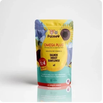 Palmeo Omega Plus Pet Fish Oil 15 Sachets Minyak Ikan Premium Holistic