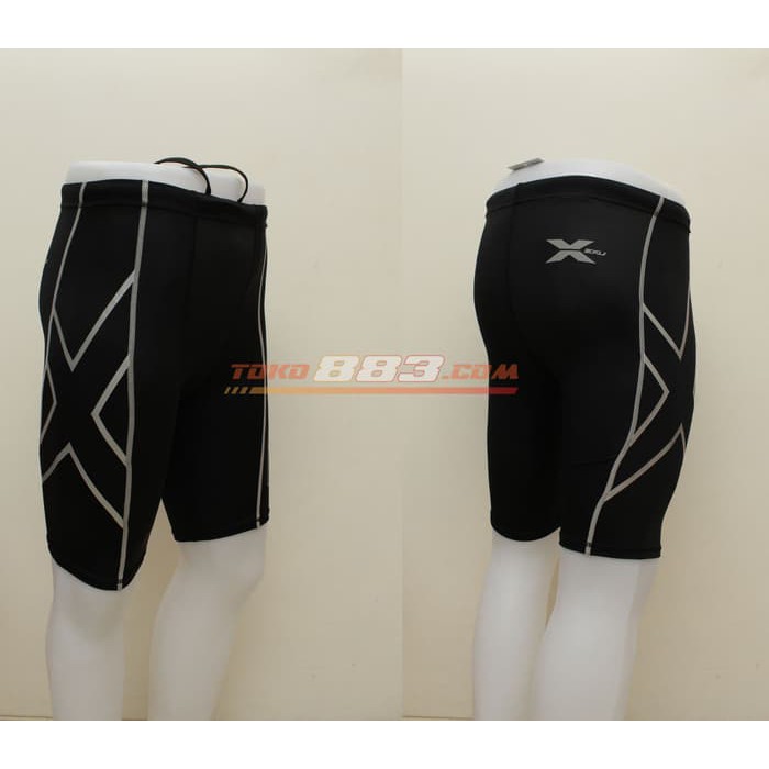 2xu Men Joggers Compression Tight Running Short- Celana Pendek