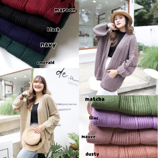 premium oversized pocket cardi KALLYOUTFIT