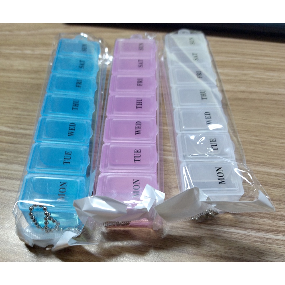 Kotak Obat 7 Day Medicine Tablet Storage - Multi-Color