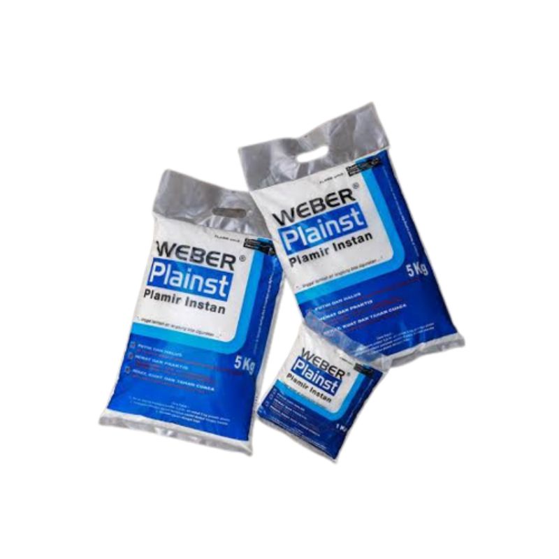 SEMEN WEBER PLAMIR PUTIH 5Kg  | Plamir Instan