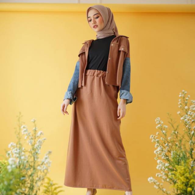 [COD] BAJU WANITA JADEN SET Mocca Flecee Mix Jeans GDW Setelan 2in1 Gladis Fashion Wanita Kekinian
