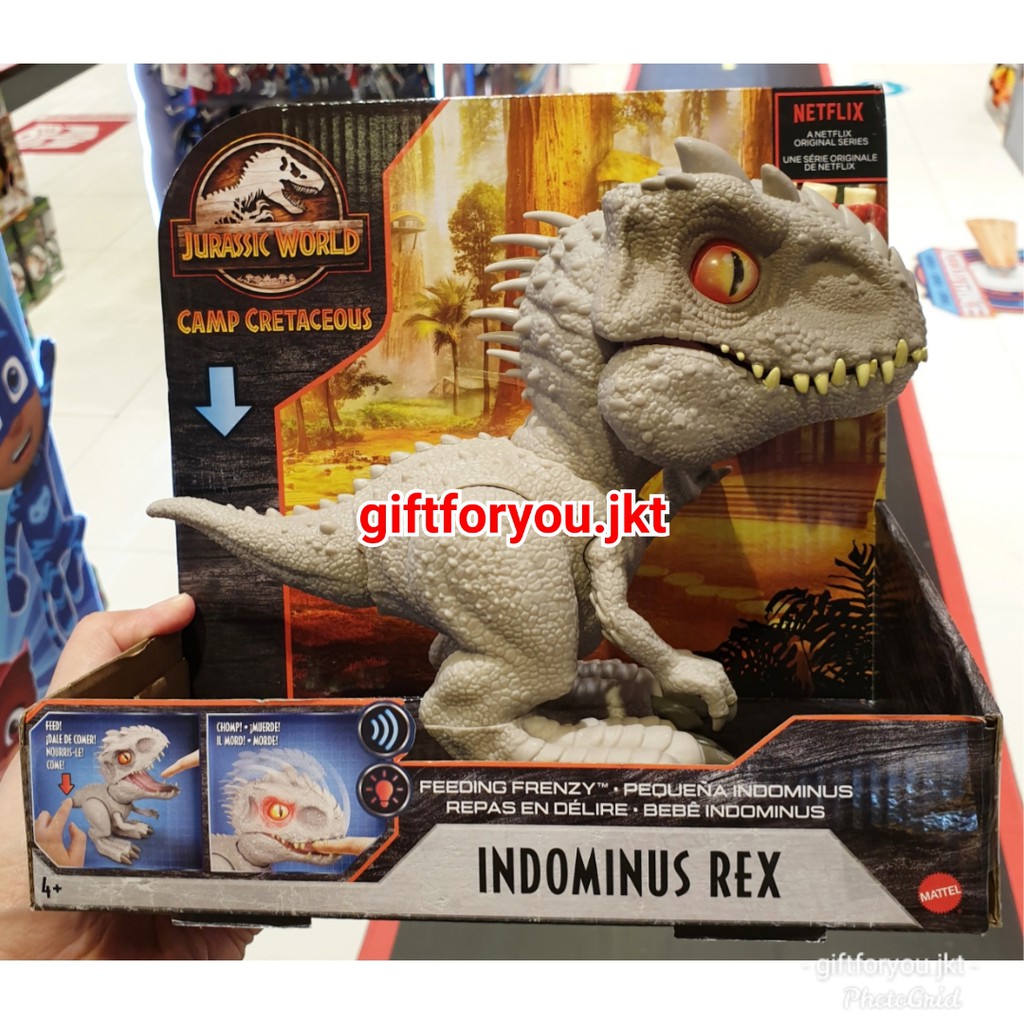 Jurassic World Camp Cretaceous Feeding Frenzy Indominus Rex Dinosaurus Mainan Action Figure Original Shopee Indonesia