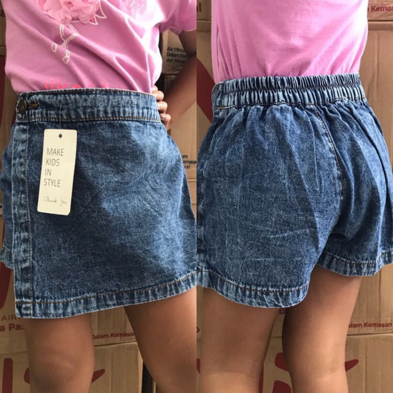 ROCELA ROK CELANA ANAK JEANS SNOW WASH 1-7 TAHUN