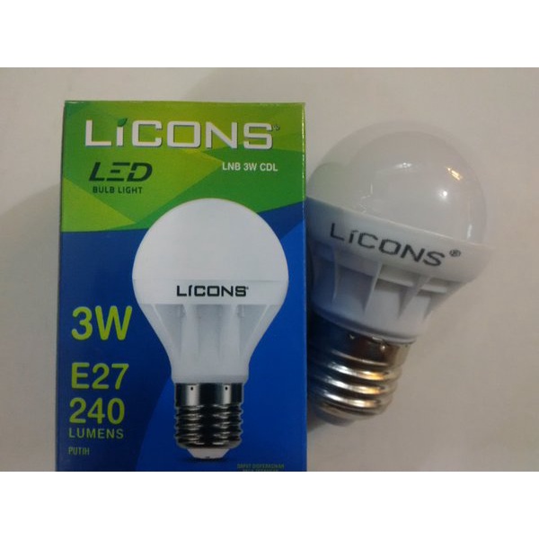 LAMPU LED 3W  PUTIH Termurah Hemat Energy 3 watt Bohlam 3watt  3 w 3watt TERMURAH