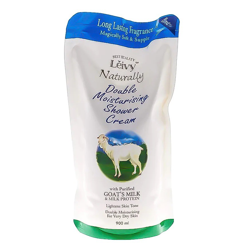 Leivy Shower Cream Goat'S Milk - Reffil - 900 ml