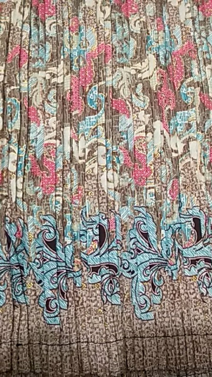 Realpict!! Couple Batik Silky Semi Sutra - Kemeja Batik - Rok Prisket - Plisket Batik - Motif Klasik