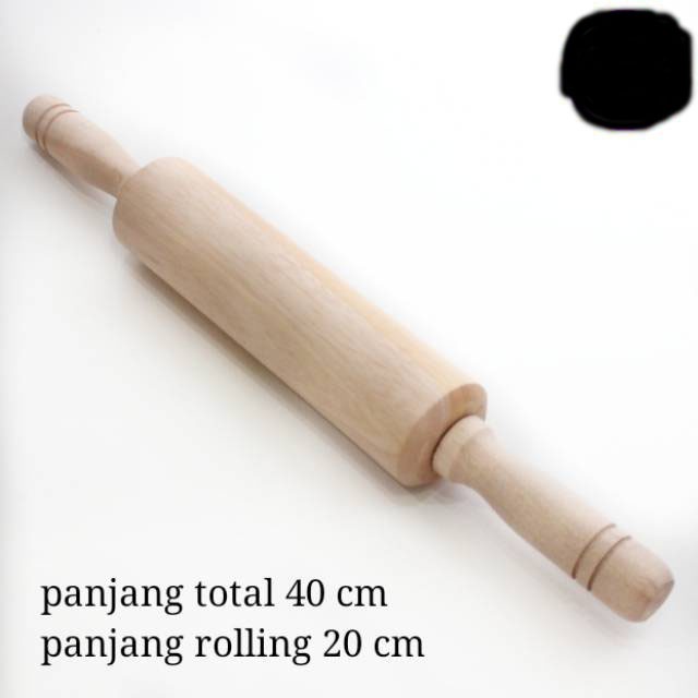 Penggilas Adonan Dari Kayu Rolling Pin Kayu Panjang 40 Cm