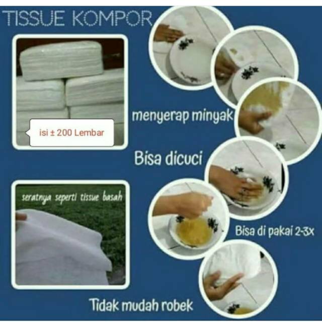 TISSUE KOMPOR AJAIB NEABEAUTY LAP SERBAGUNA BAHANSPUNLANCE