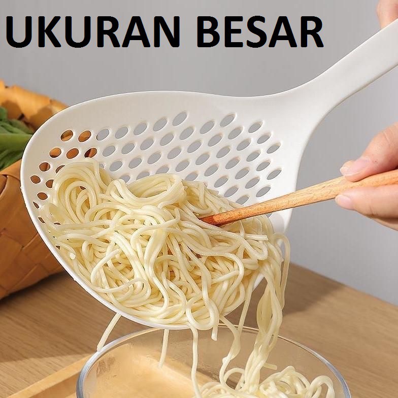 Sendok Besar Saringan Makanan / Spatula Penyaring Mie Sebaguna