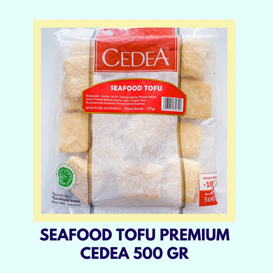 Seafood Tofu Premium Cedea 500gr - FROZEN FOOD