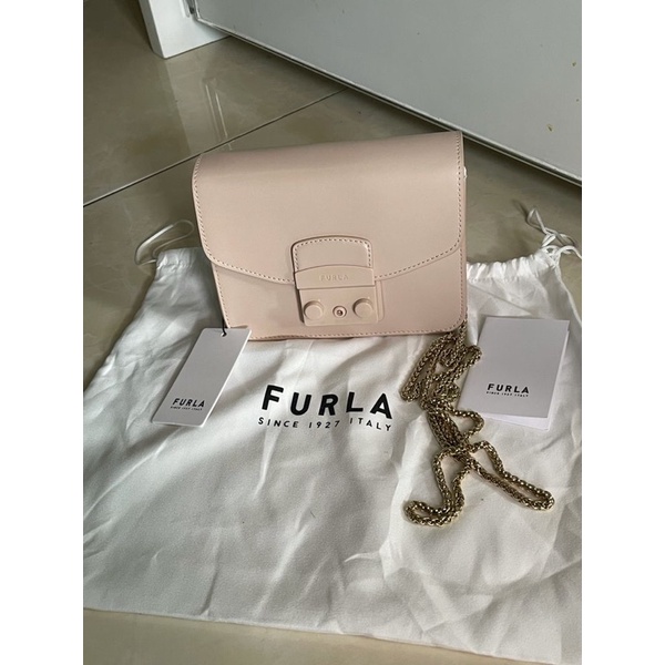 Furla Metropolis Mini Crossbody Candy Rose