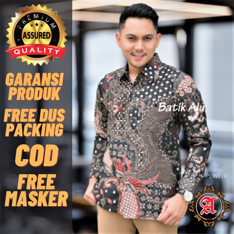 Kemeja Batik Pria Lengan Panjang Terkini Full Furing Reguler Fit Bahan Katun Premium Original Batik 