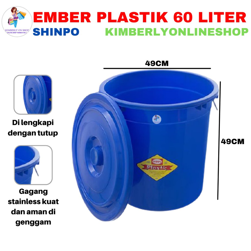 Ember Plastik 60Ltr 160T - Shinpo