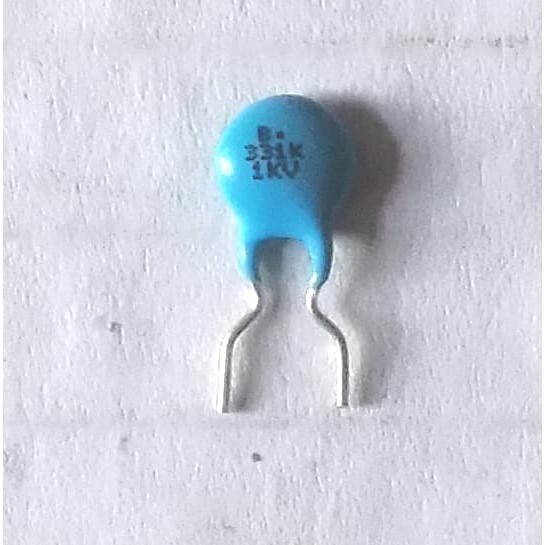 Capacitor 331K 330Pf 1000V 1KV Biru Er~675