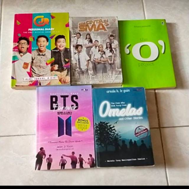 NOVEL [BTS FOREVER, BLACKPINK, THE 'O' PROJECT, ADA CINTA DI SMA CJR, GERBANG TRINIL, PEDE NGOMONG B
