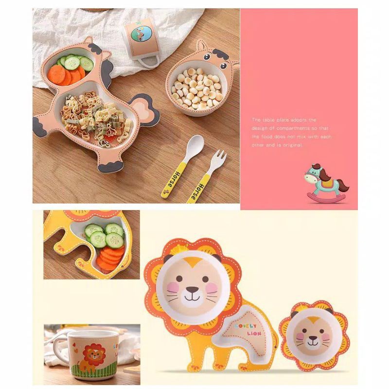 set makan anak 3D/set piring anak