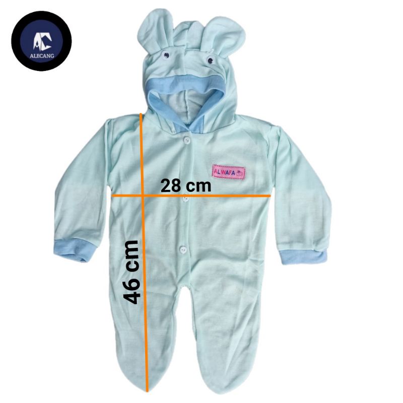 Sleepsuit Jumper Panjang Bayi TUTUP Kaki Profit Bordir