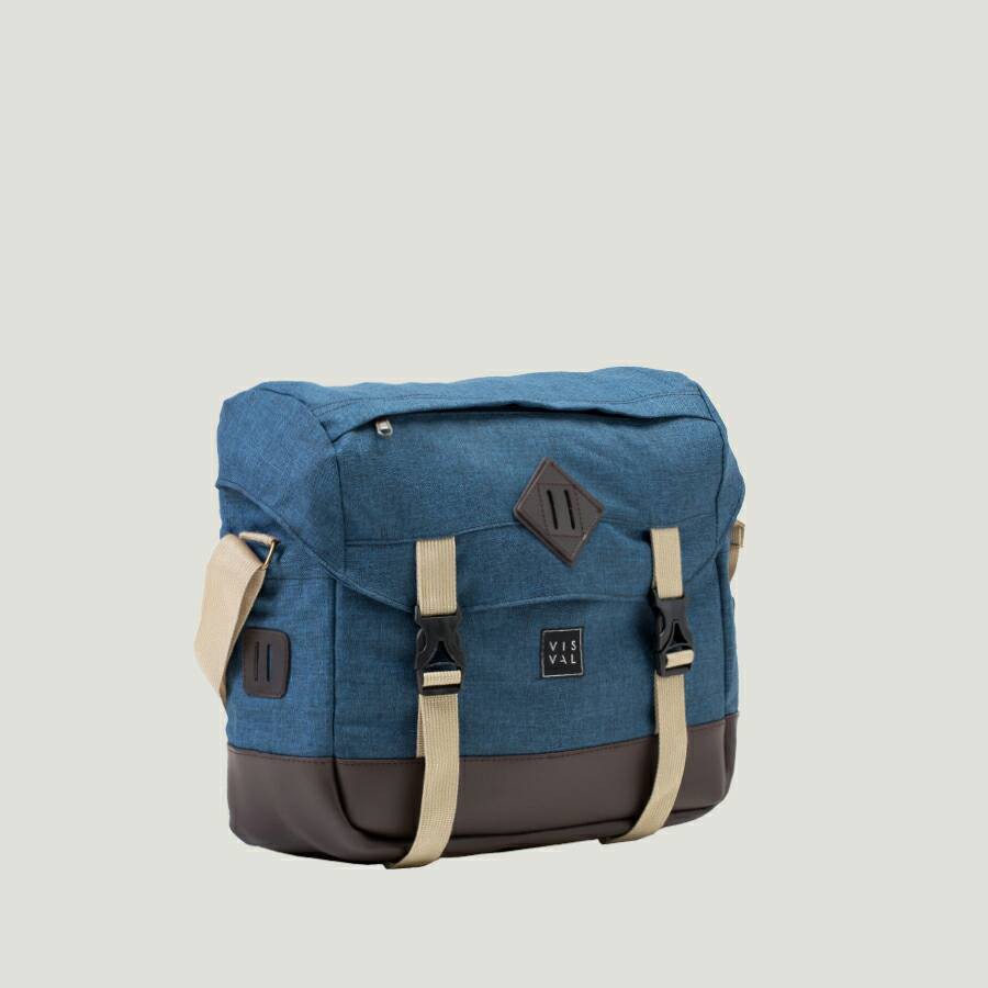 [ FREE ONGKIR ] Tas Selempang Unisex Visval Gravity Coral Blue Original