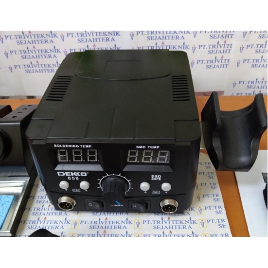 Solder Station Plus Hot Blower Digital Dekko 858,air heater solder uap panas
