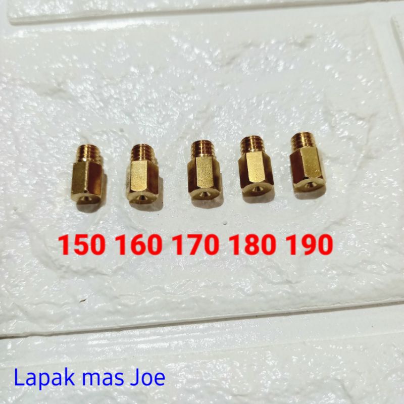 Spuyer Mainjet Sepuyer Main jet MJ Karburator Mikuni Karbu RXKing Cobra RX King Master Peredam RXS Spesial 125Z Touch RX100 TS 100 125 RXZ RGR Ninja RR-150-190